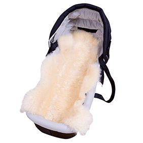 Kinderwagen-Zubehör: Lammfelleinlage